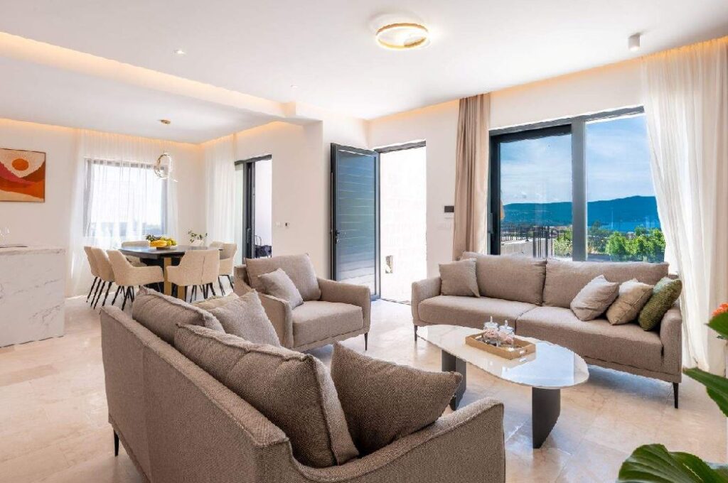 Villa in Tivat interior view